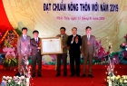 Xã Nhất Tiến đón bằng công nhận xã đạt chuẩn nông thôn mới