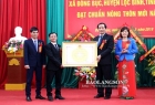 Lãnh đạo UBND tỉnh dự lễ đón bằng công nhận xã Đồng Bục đạt chuẩn nông thôn mới